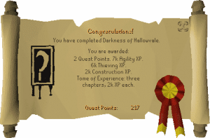 OSRS Darkness of Hallowvale