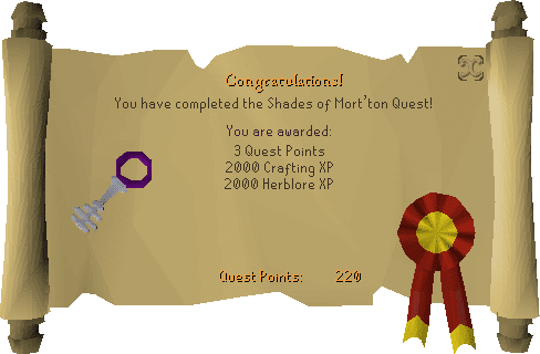 OSRS Shades of Mort'ton Quest